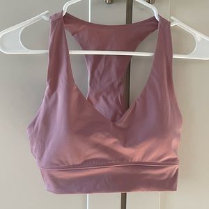 Pink balance sports bra